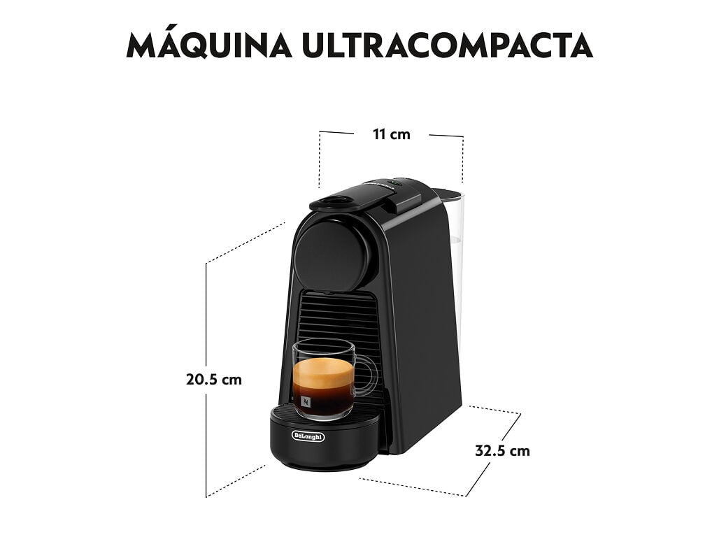 M&Aacute;QUINA DE CAF&Eacute; NESPRESSO DE'LONGHI ESSENZA MINI EN85.B PRETA 19 BAR 0.6L image number 3