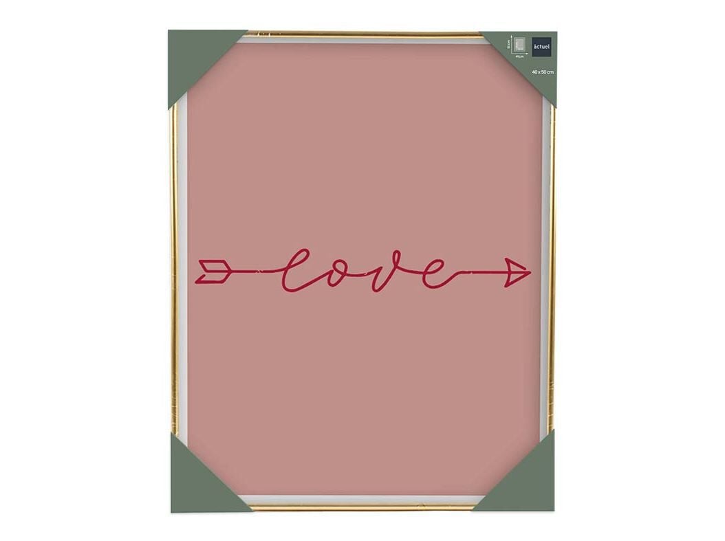 MOLDURA PVC ACTUEL DOURADO 40X50CM