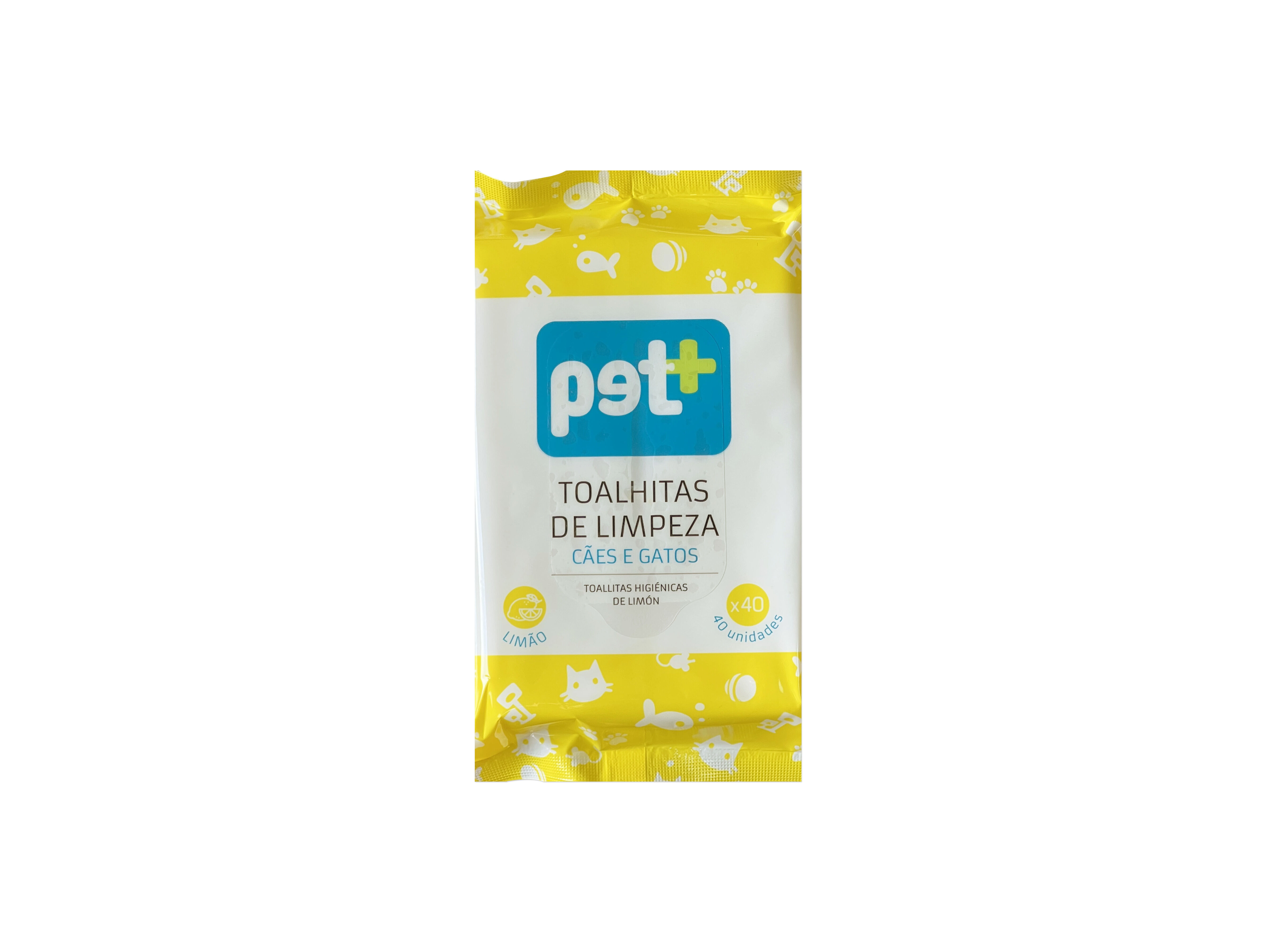 TOALHITAS PARA ANIMAIS PET+ LIM&Atilde;O 40UN image number 1