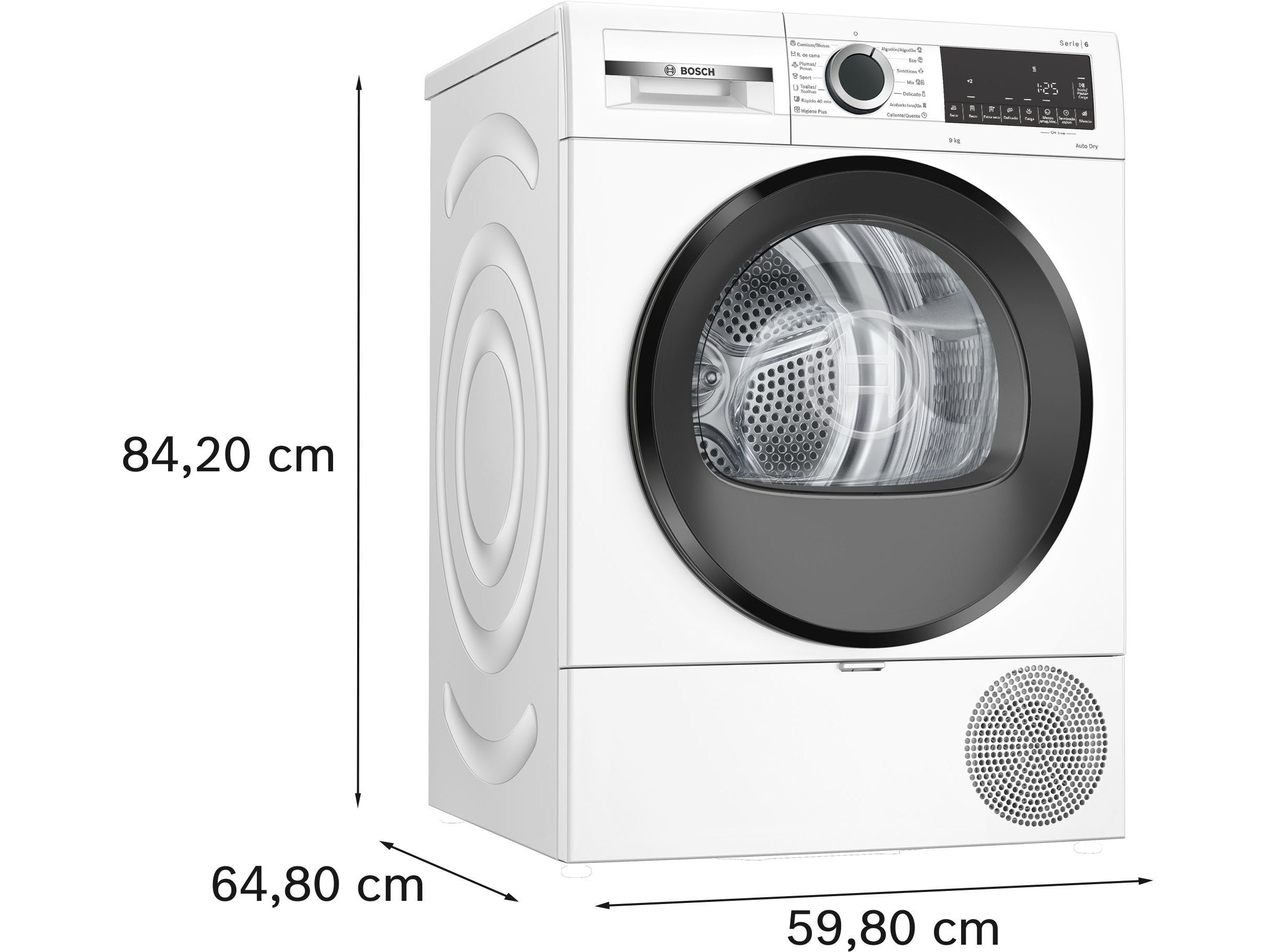 M&Aacute;QUINA SECAR ROUPA BOSCH WQG243D0ES BRANCO C 9KG image number 3