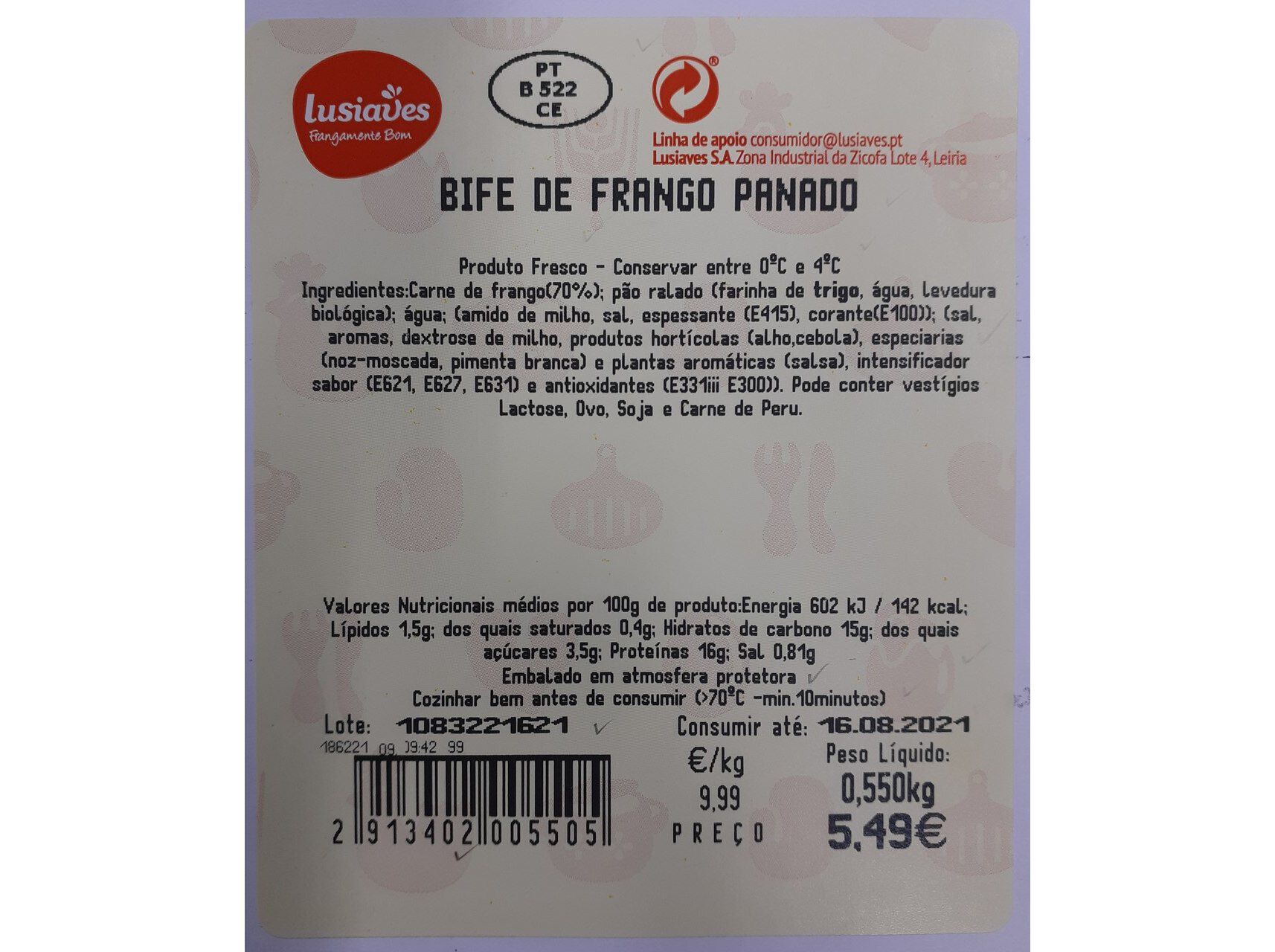 PANADOS FRANGO LUSIAVES KG image number 1