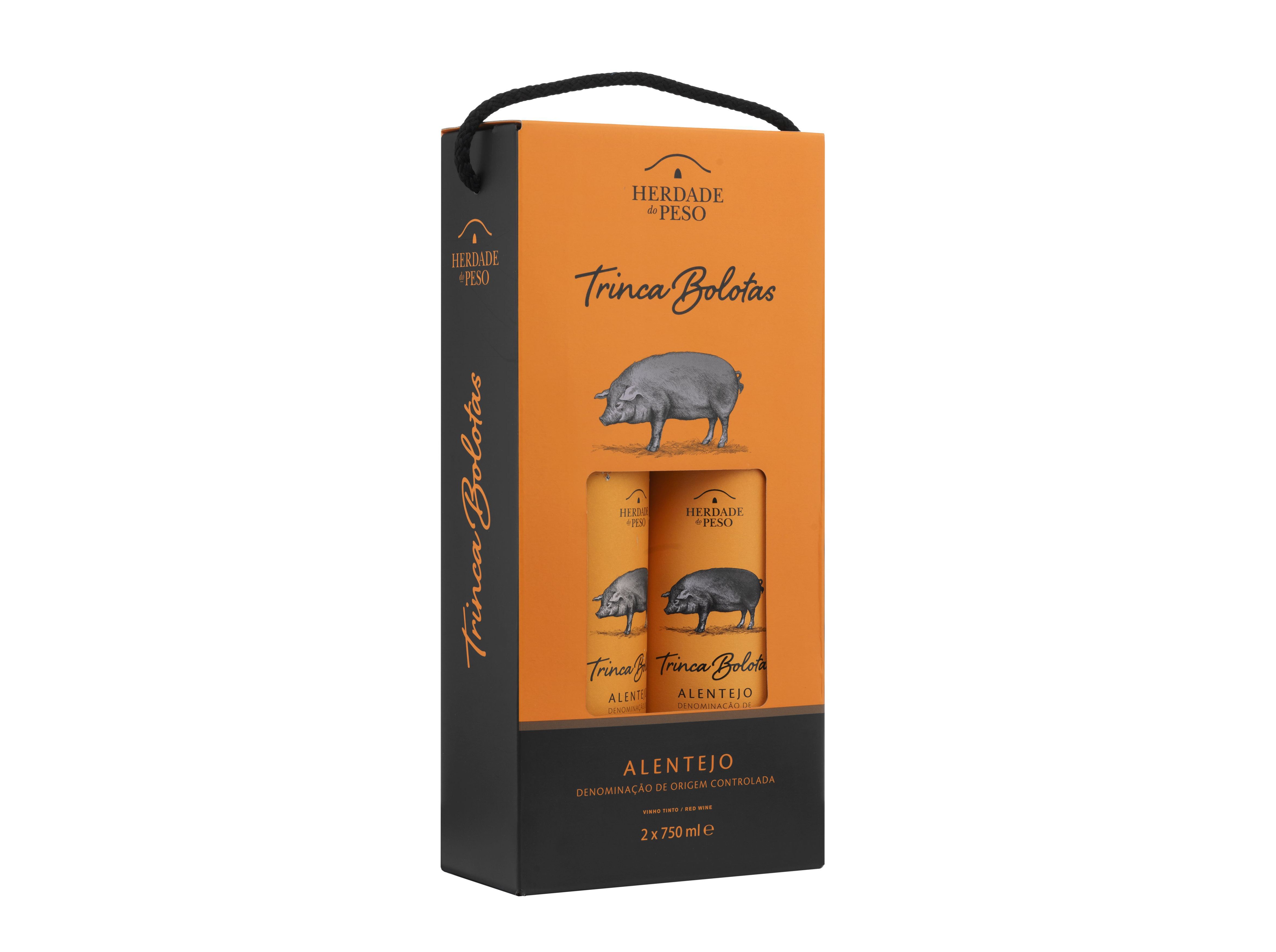 CONJUNTO VINHO TRINCA BOLOTAS ALENTEJO 2X0.75L