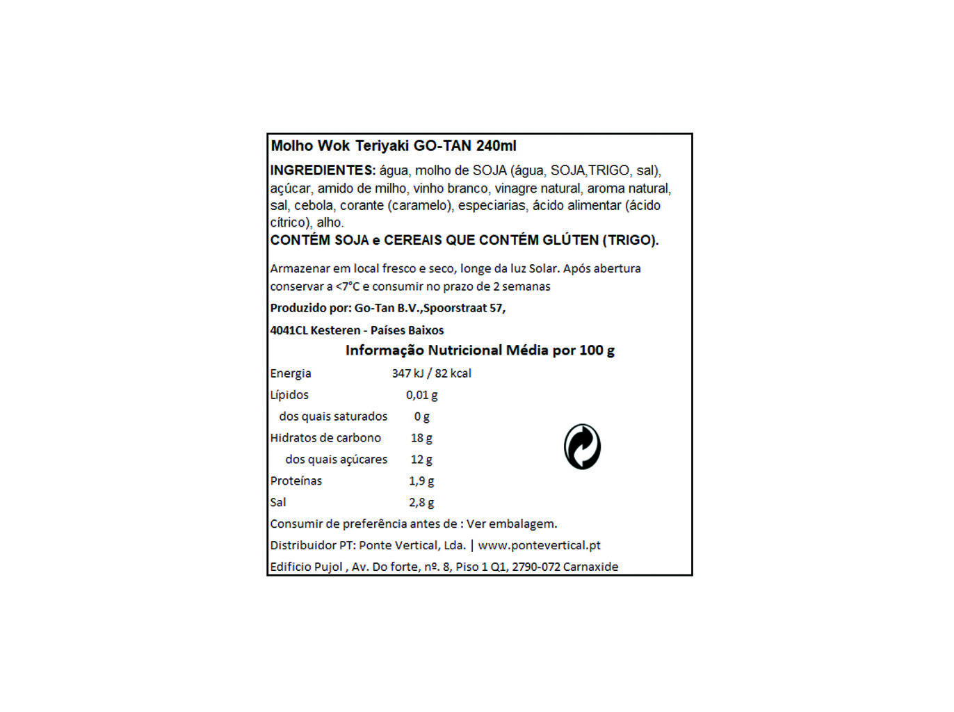 MOLHOS GO TAN WOK TERIAKI 240ML image number 1