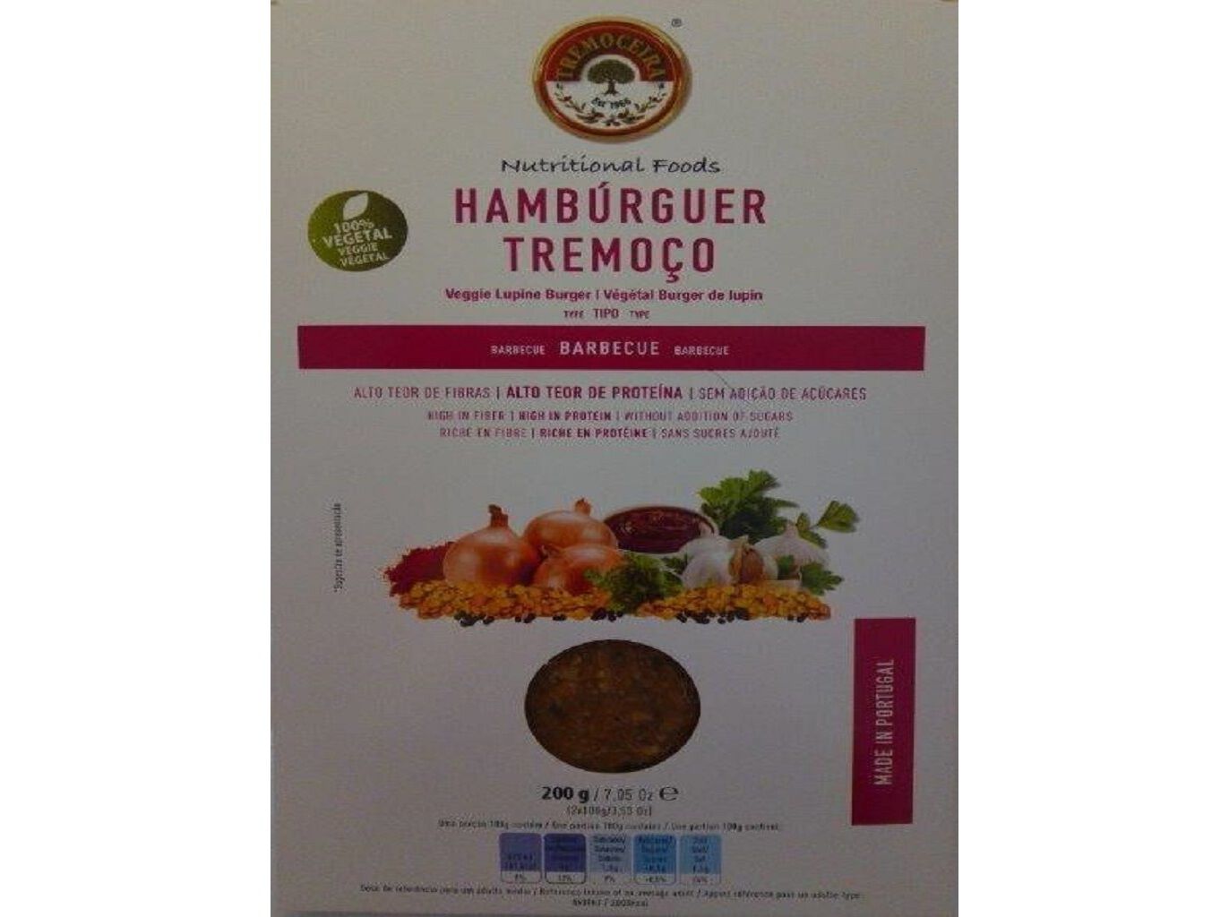 HAMBURGUER TREMOCEIRA TREMO&Ccedil;O BARBECUE 200G image number 0