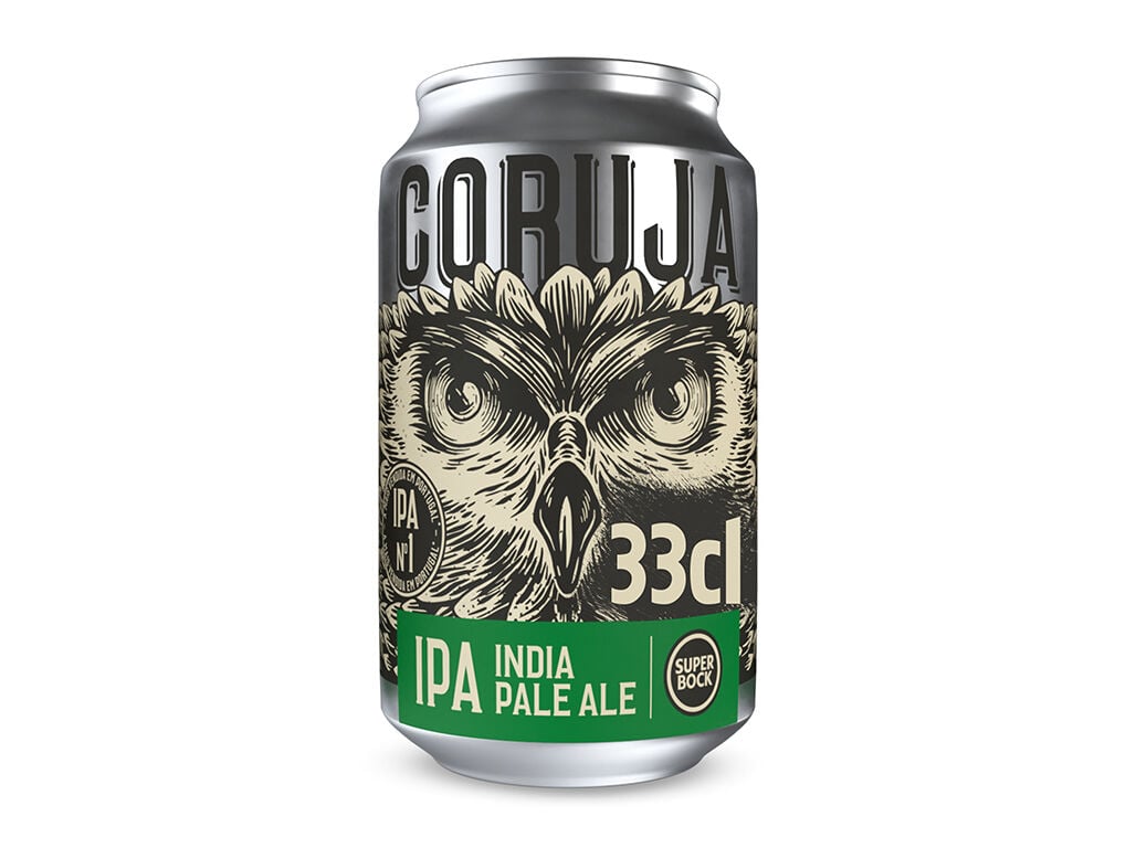 CERVEJA SUPER BOCK CORUJA IPA LATA 0.33L (SDR) image number 1