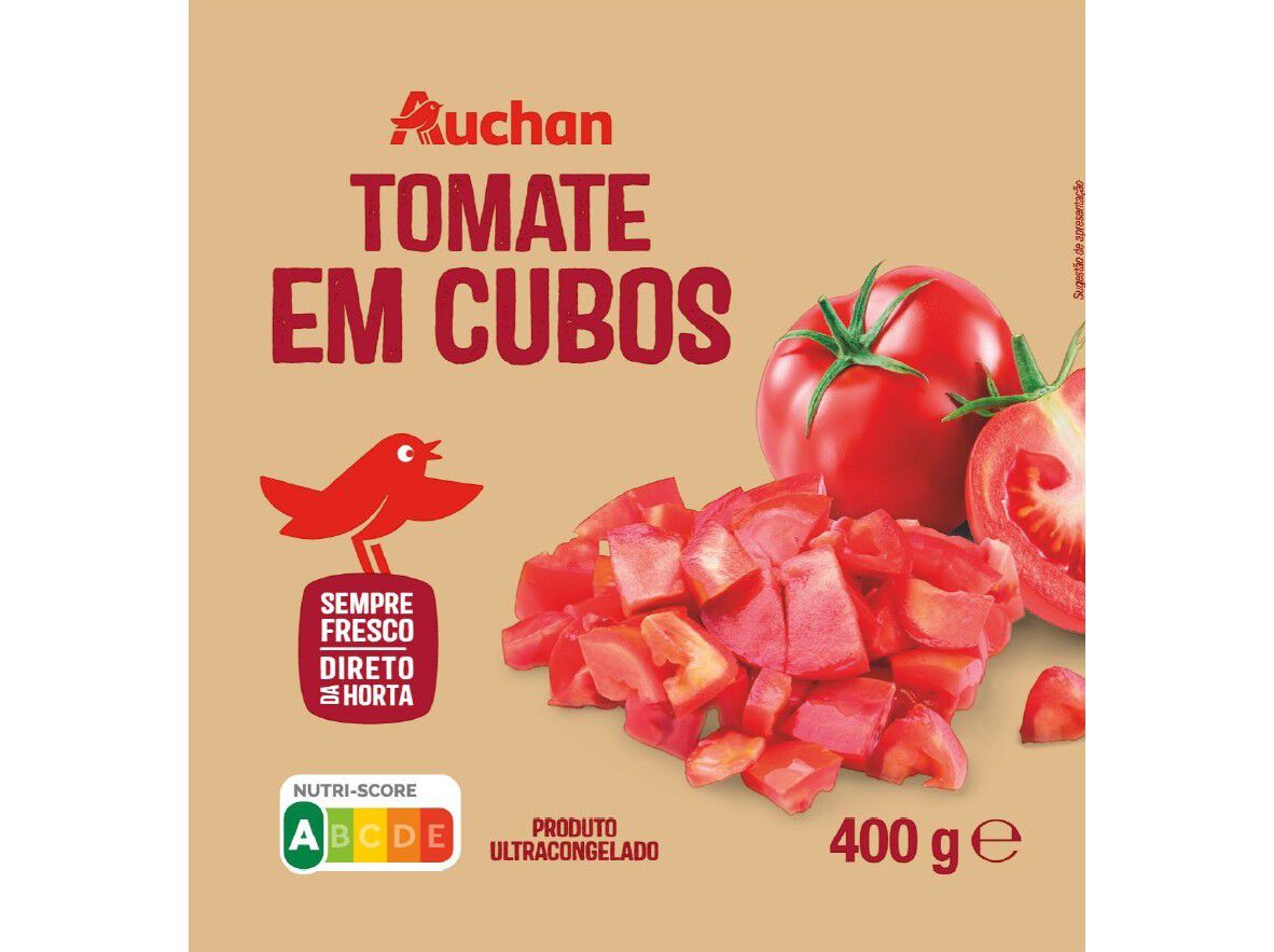 TOMATE AUCHAN EM CUBOS 400G