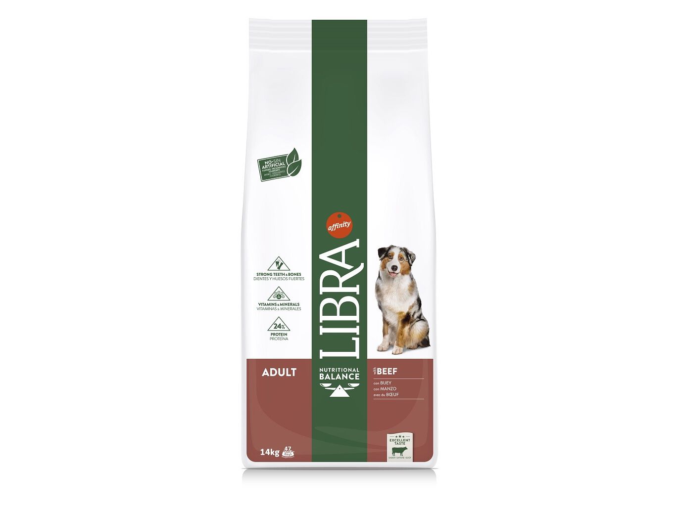 RA&Ccedil;&Atilde;O PARA C&Atilde;O ADULTO LIBRA VACA 14KG image number 1