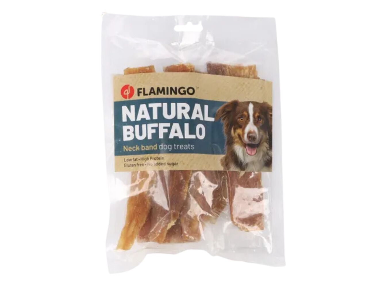 SNACK NATURAL C&Atilde;O FLAMINGO CARNE DE VACA 200G image number 0