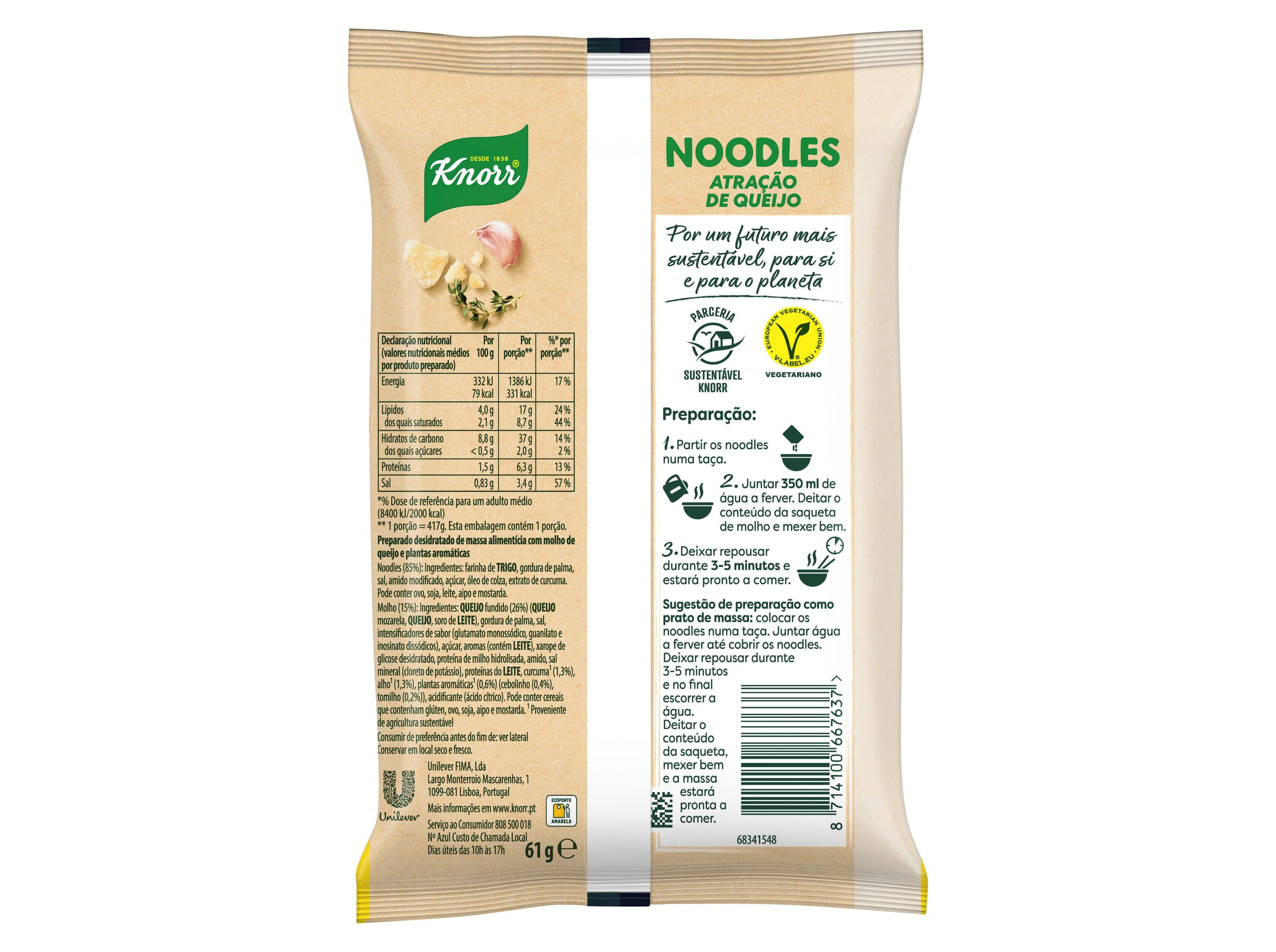 MASSA KNORR NOODLES QUEIJO E ERVAS 61G image number 2