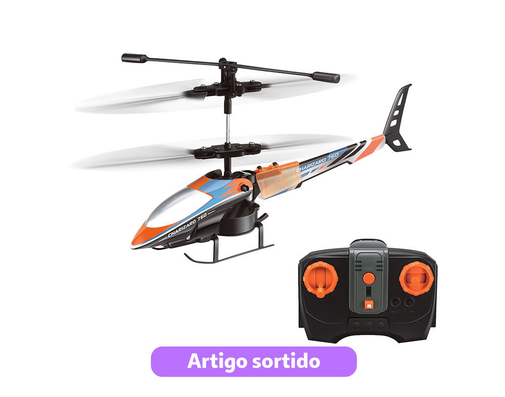 MINI COPTER TELECOMANDADO ONE TWO FUN 16CM MODELOS SORTIDOS image number 1