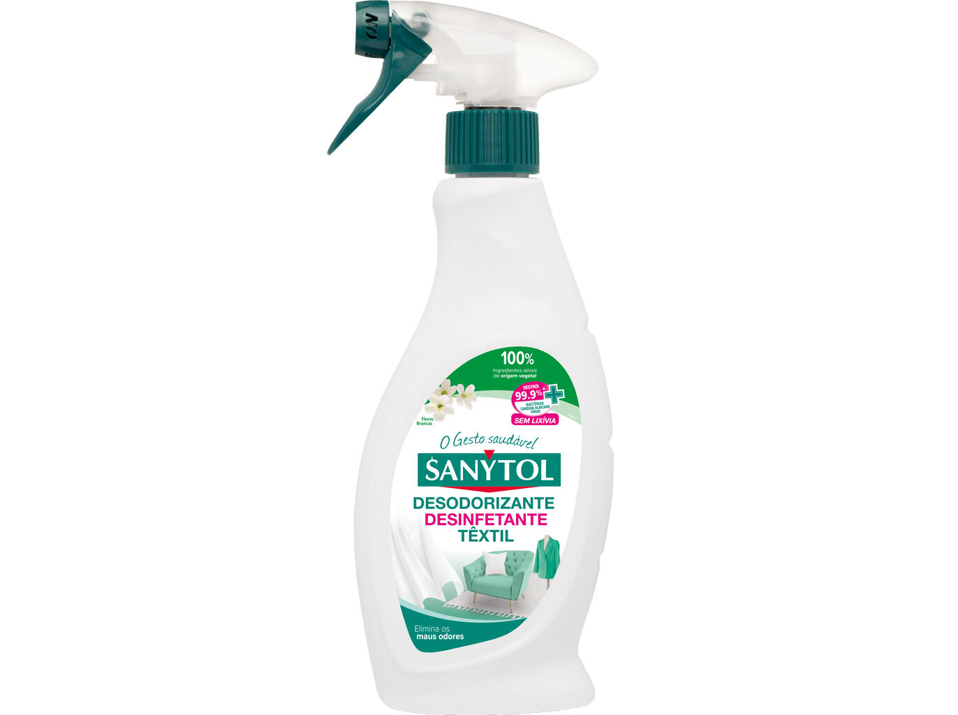 DESINFETANTE DESODORIZANTE T&Ecirc;XTEIS SANYTOL 500ML