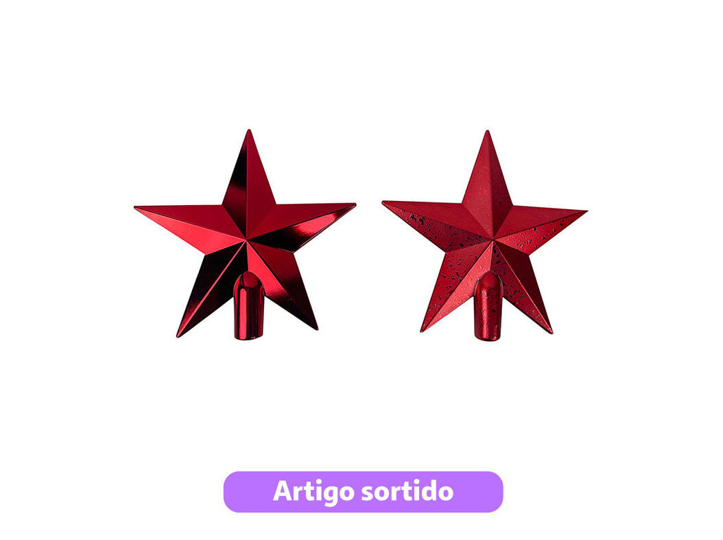 TERMINAL &Aacute;RVORE NATAL ACTUEL VERMELHO 20CM MODELOS SORTIDOS image number 0