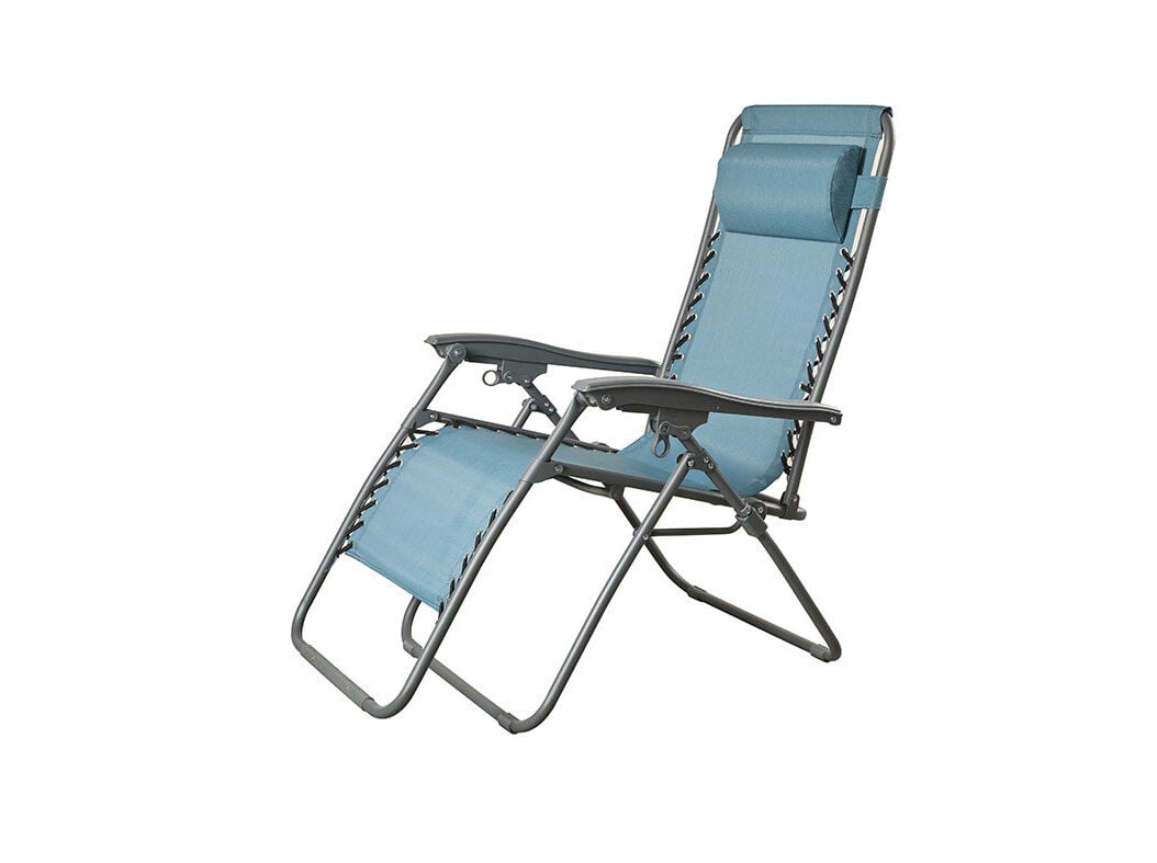 CADEIRA RELAX GARDENSTAR MULTIPOSI&Ccedil;&Otilde;ES AZUL 158X65X108CM