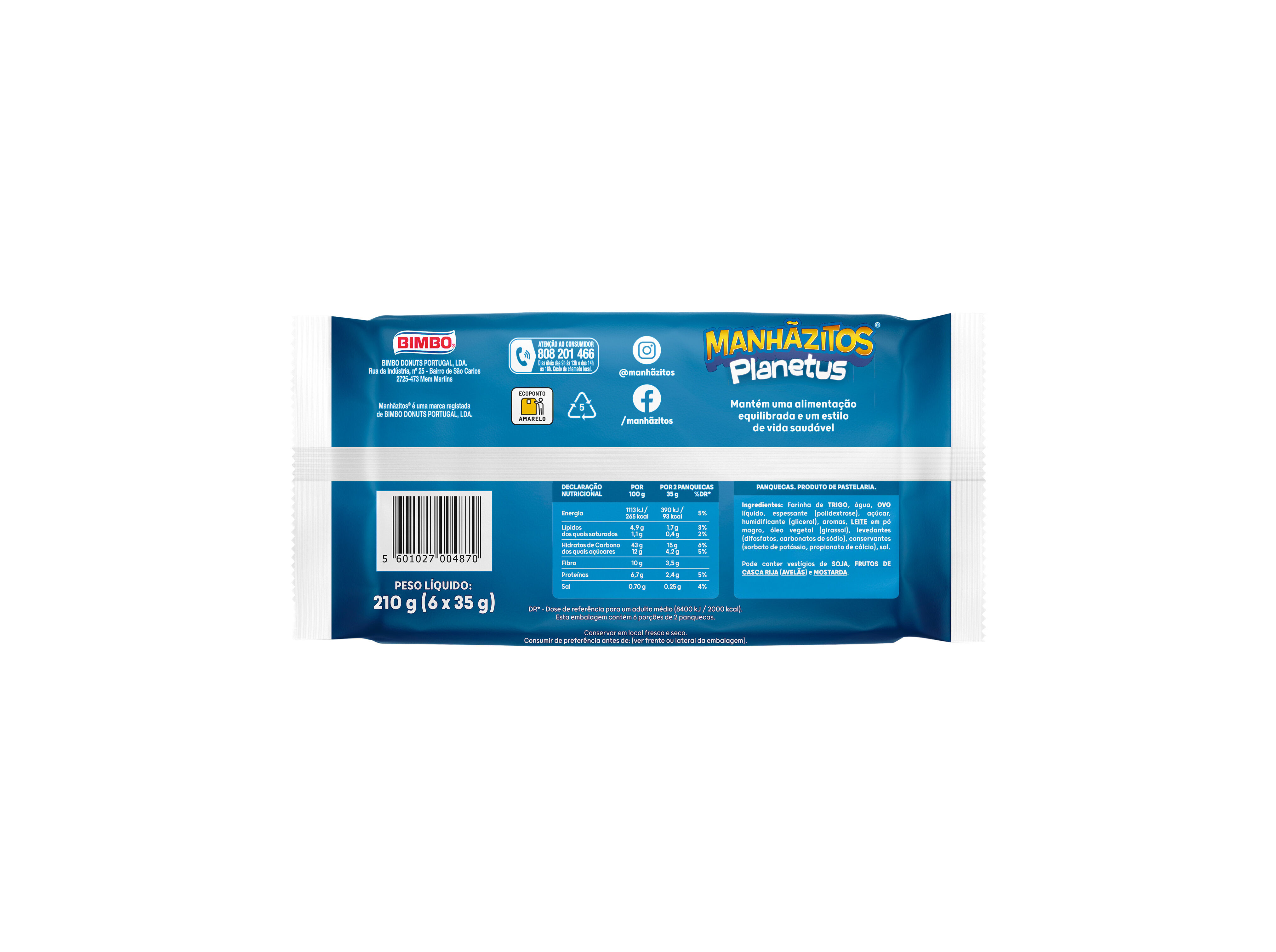 BOLO MANHAZITOS PLANETUS - 50% A&Ccedil;&Uacute;CARES 210G image number 1