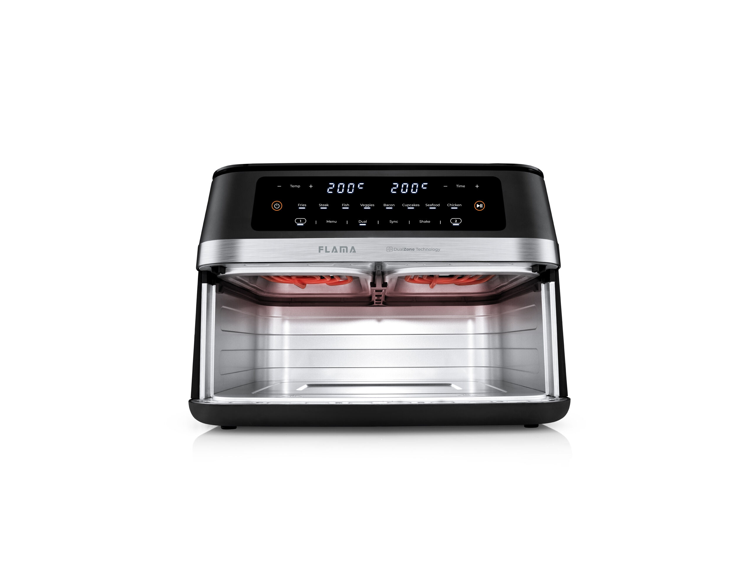 FRITADEIRA AIR FRYER FLAMA 671FL DOUBLE XL 11 L COM 2 GAVETAS image number 8