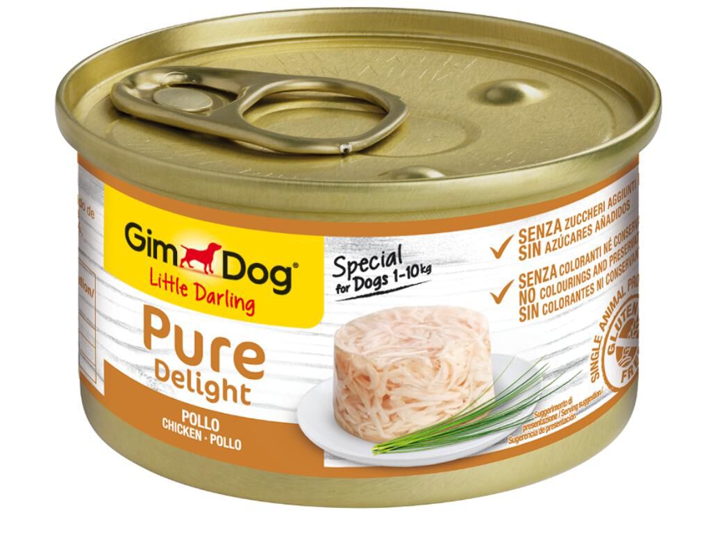 COMIDA H&Uacute;MIDA PARA C&Atilde;O GIMDOG COM FRANGO 85G image number 0