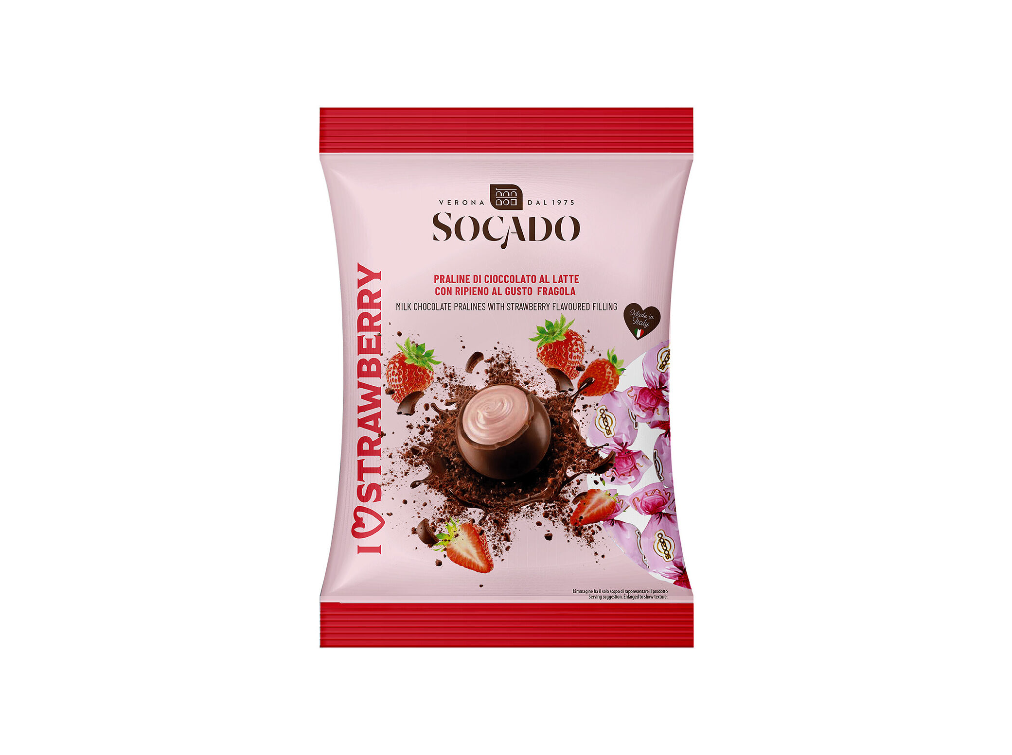 BOMBONS SOCADO I LOVE STRAWBERRY 105G