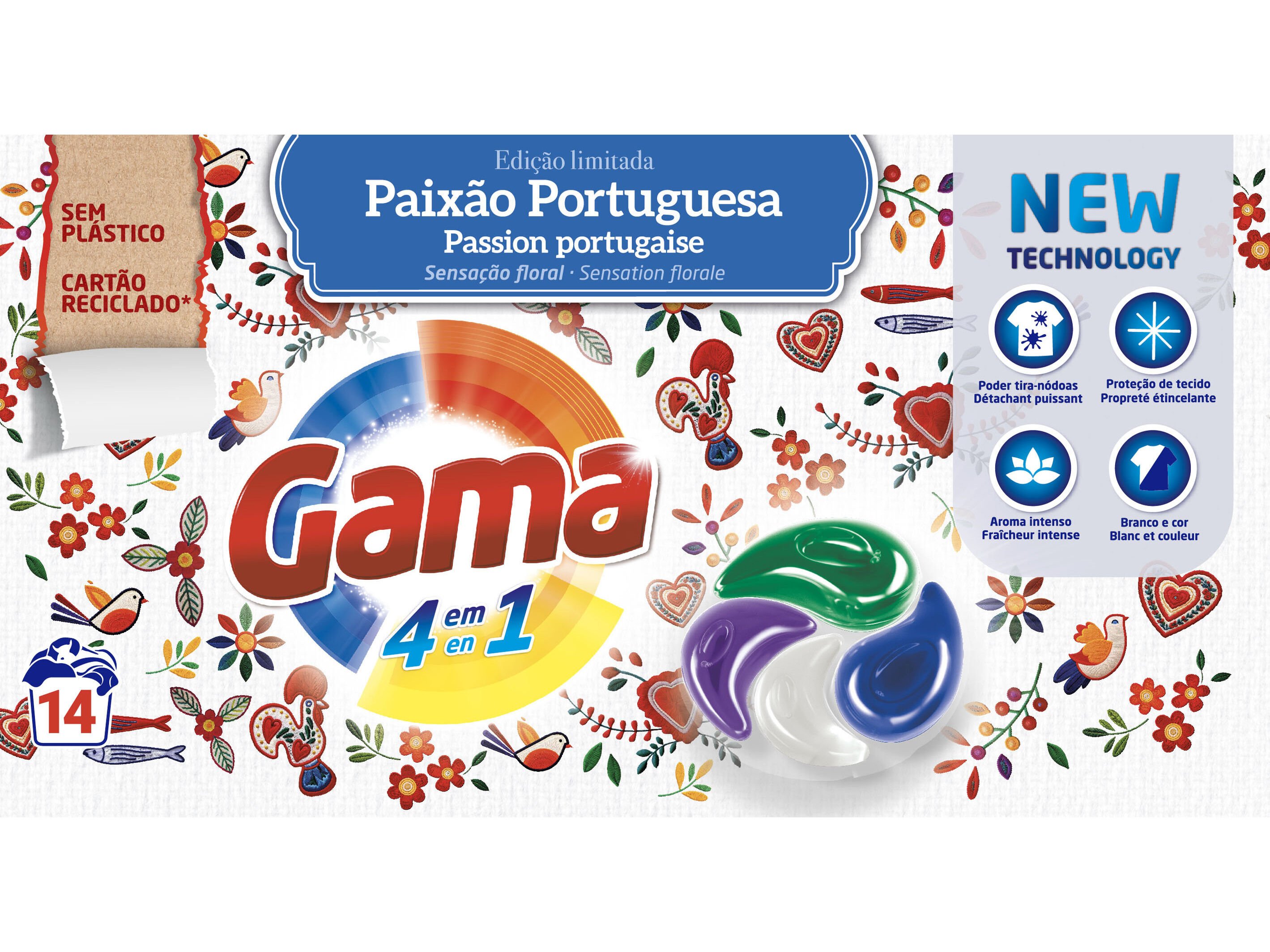 DETERGENTE ROUPA M&Aacute;QUINA C&Aacute;PSULAS GAMA PAIX&Atilde;O PORTUGUESA 14D image number 2