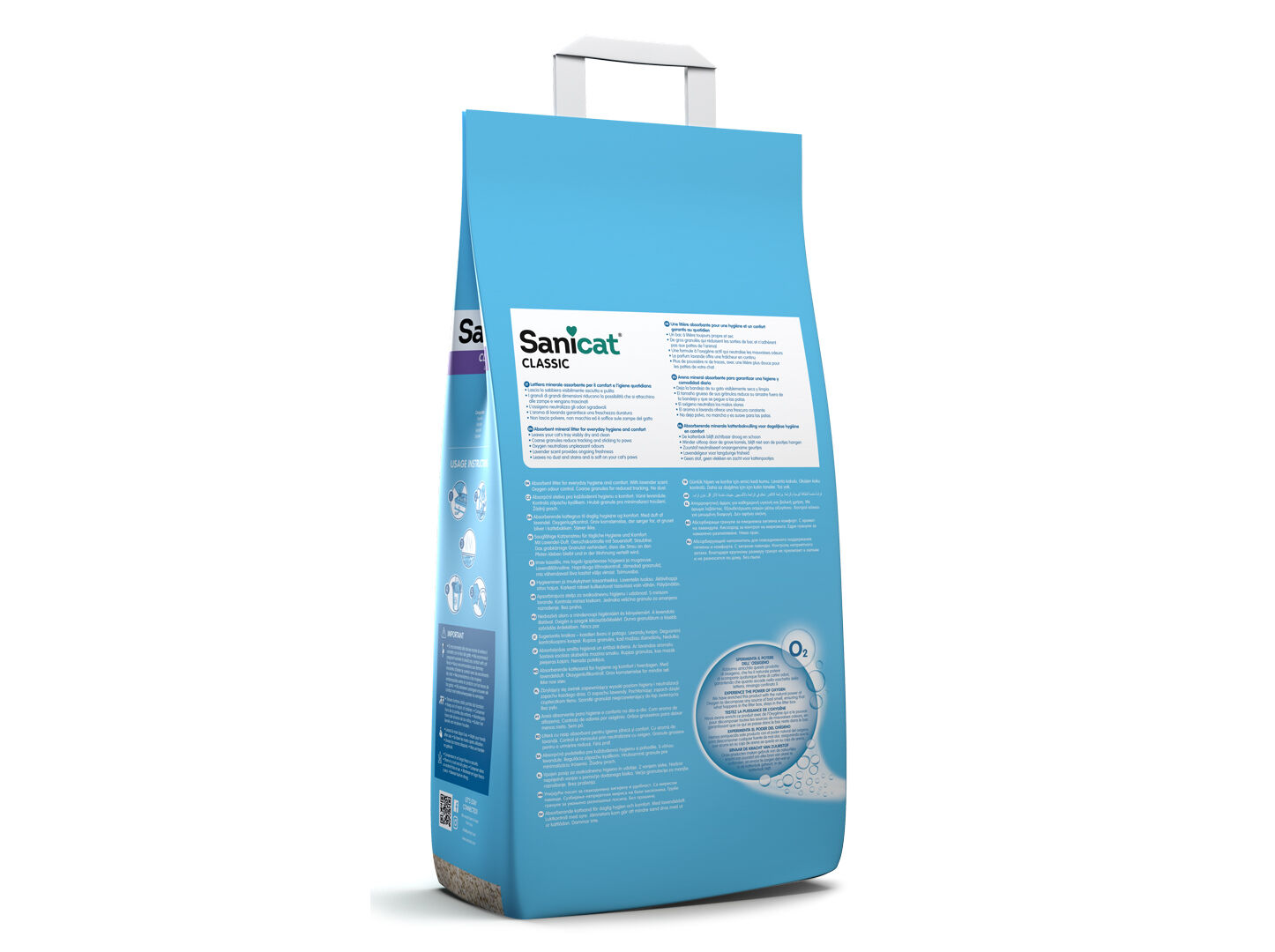 AREIA PARA GATOS SANICAT LAVANDA 8L image number 1