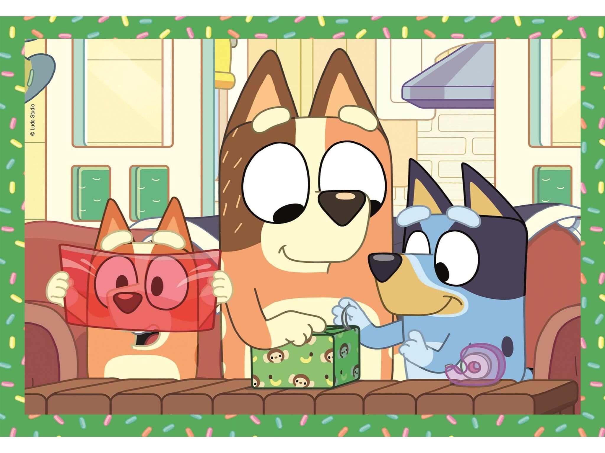 PUZZLE 4 EM 1 BLUEY CLEMENTONI image number 1