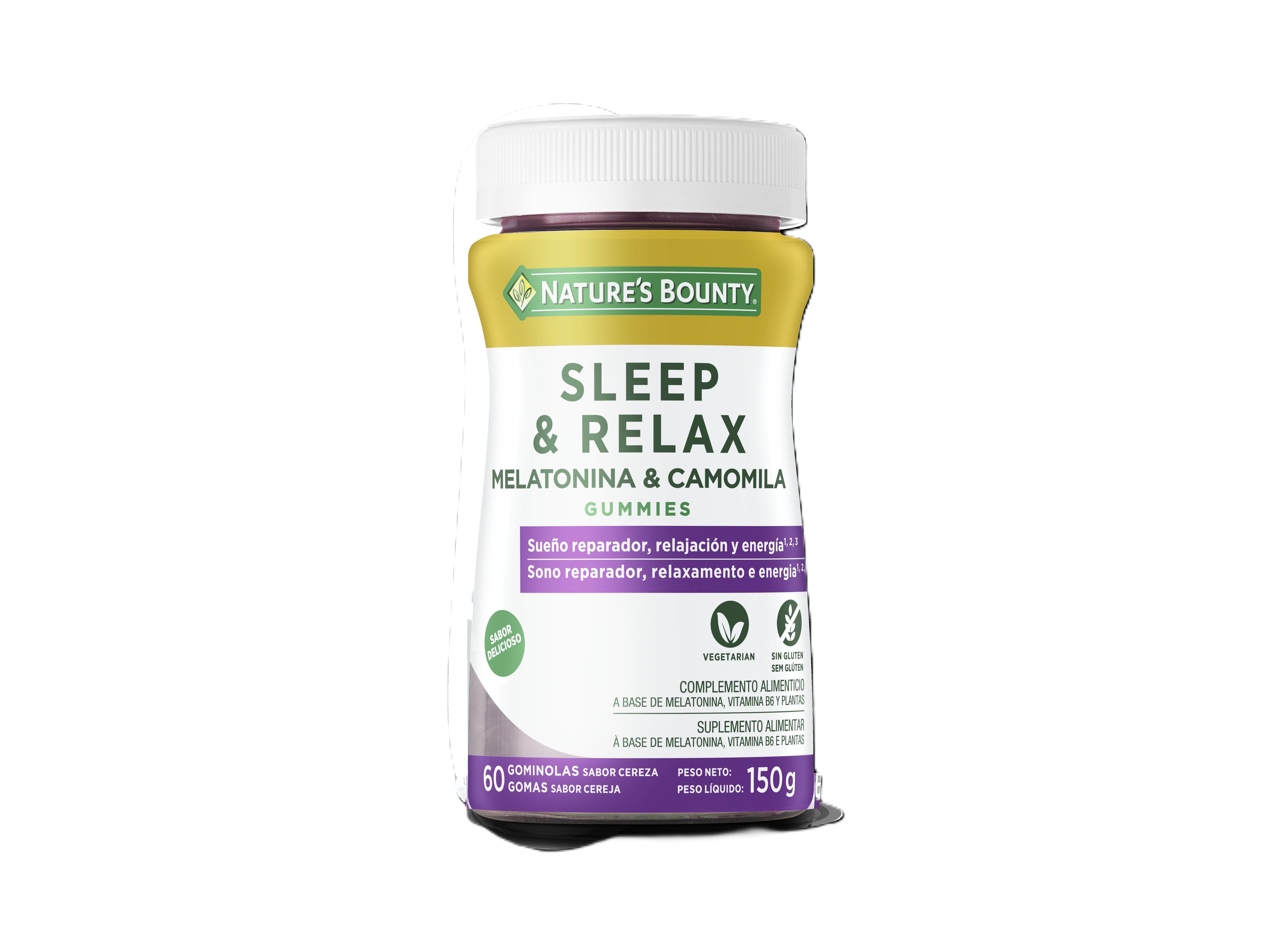 SUPLEMENTO NATURE?S BOUNTY SONO E RELAX CEREJA 60 GOMAS image number 0