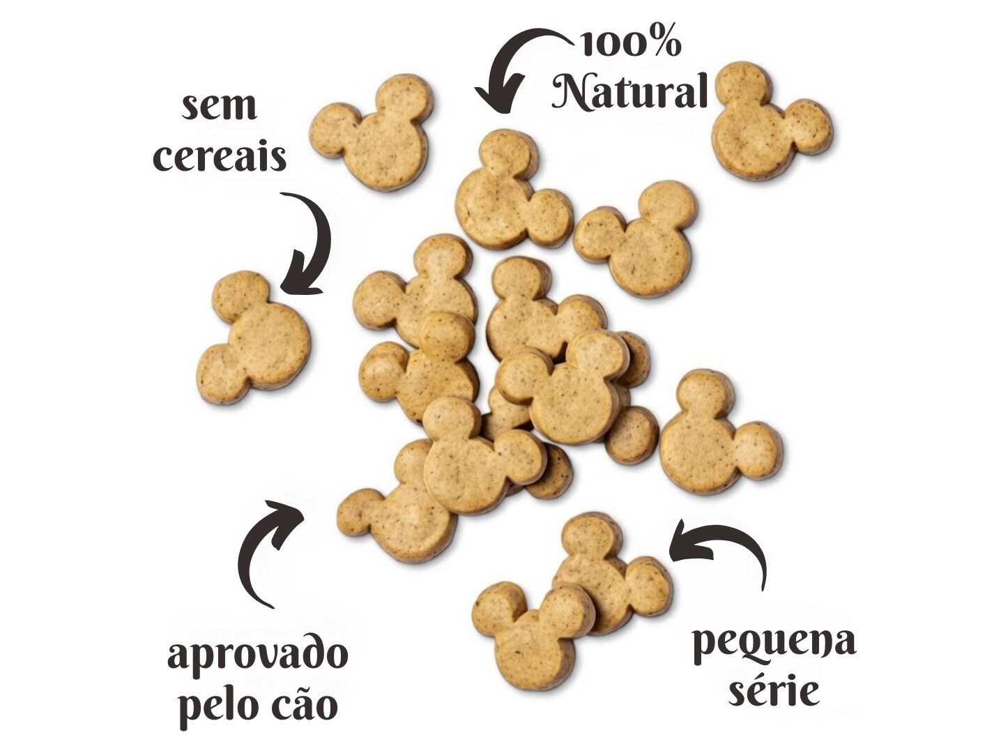 SNACKS C&Atilde;O GRAIN FREE DISNEY MANTEIGA DE AMENDOIM 100G image number 1