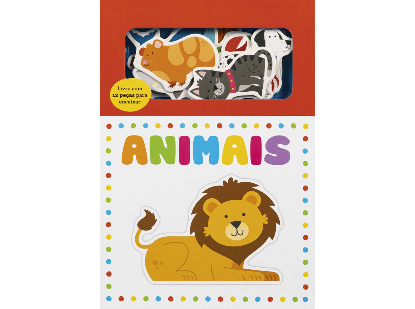 LIVRO ANIMAIS - LIVRO COM 12 PE&Ccedil;AS PARA ENCAIXAR image number 1