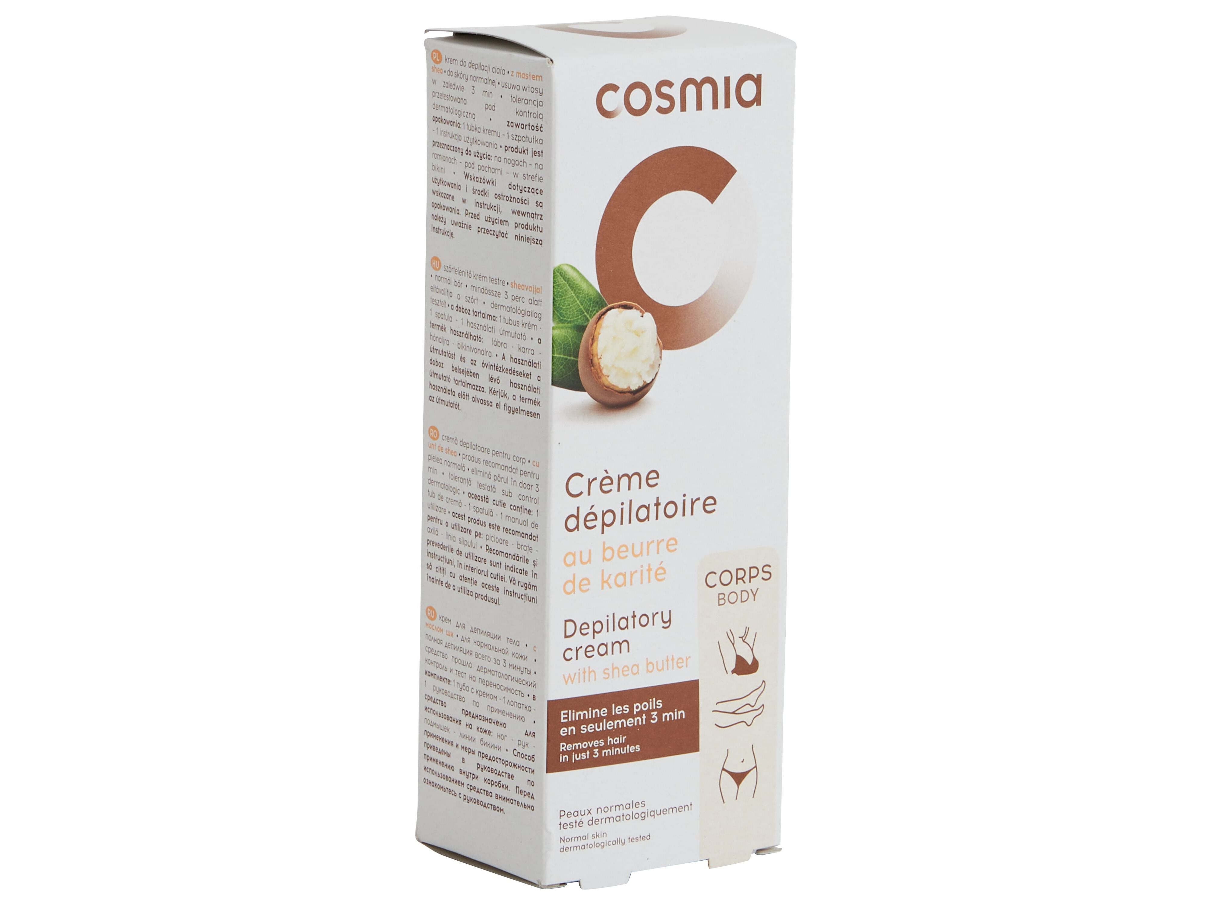 CREME COSMIA DEPILAT&Oacute;RIO CORPO PELE NORMAL MANTEIGA KARIT&Eacute; 200ML image number 1