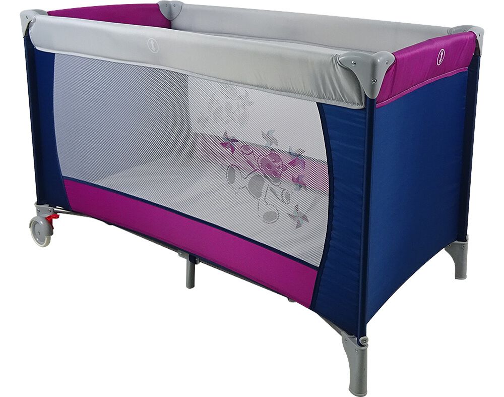 Cama De Viagem Com Rodas Auchan Baby Framboesa | Auchan