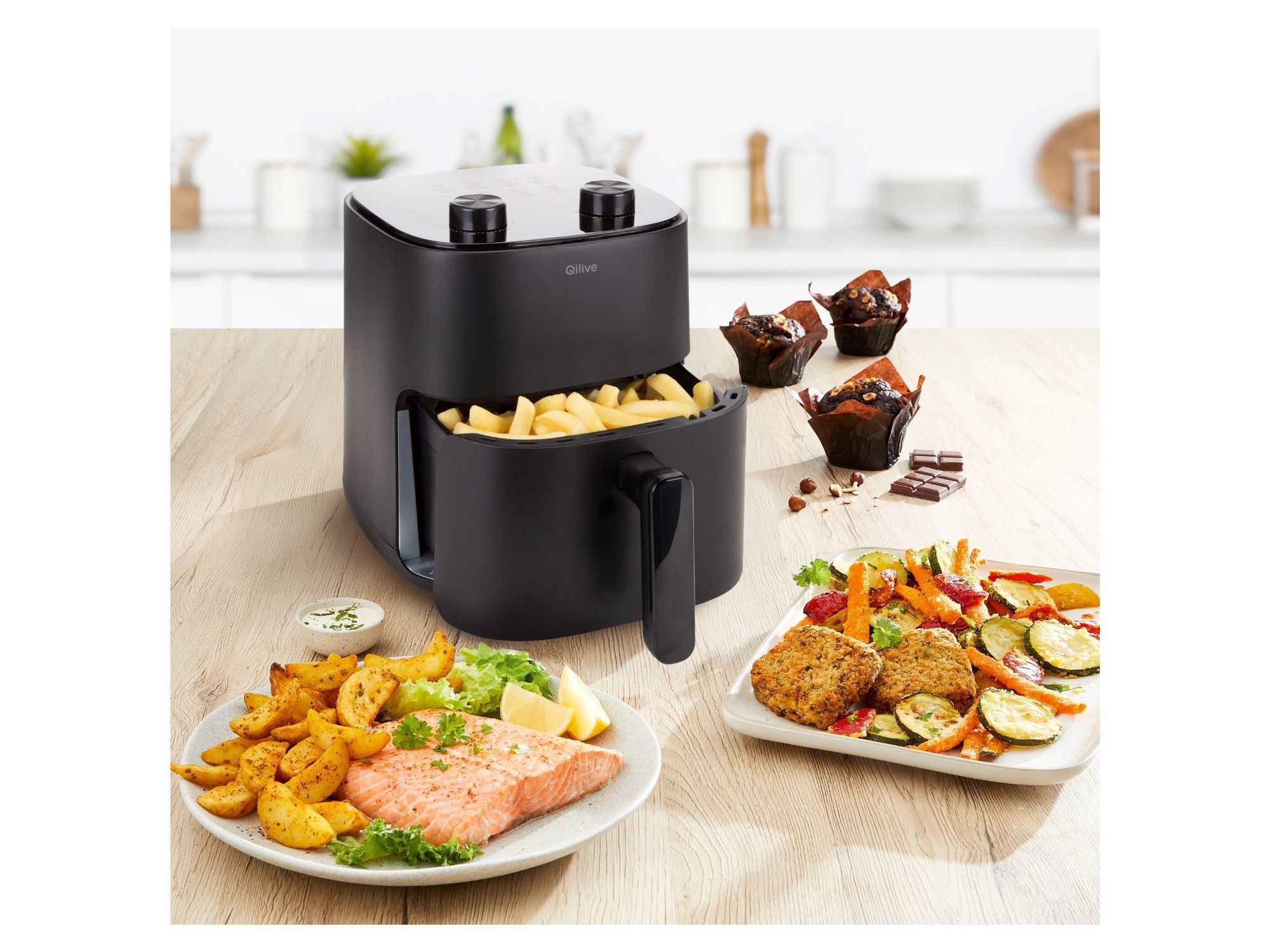 FRITADEIRA AIR FRYER QILIVE Q.5464 5 L 1500 W image number 3