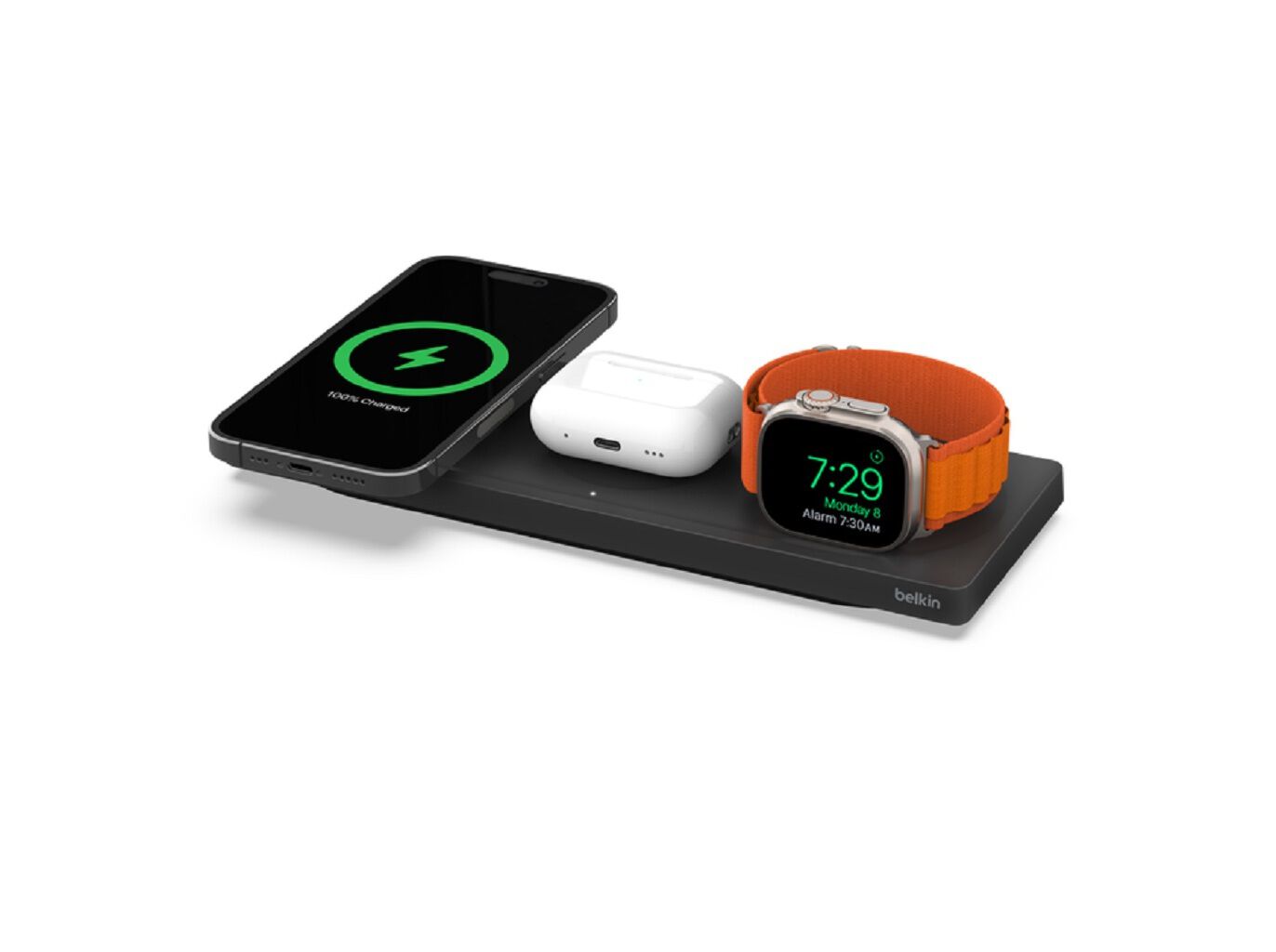 CARREGADOR WIRELESS BELKIN WIZ016VFBK MAGSAFE 3-IN-1 image number 0