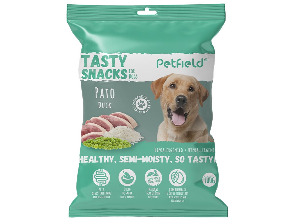 SNACK C&Atilde;O PETFIELD PATO 100G