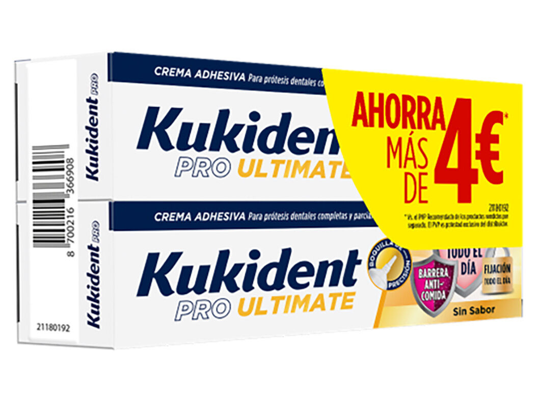 CREME ADESIVO KUKIDENT PRO ULTIMATE SEM SABOR 2X40G
