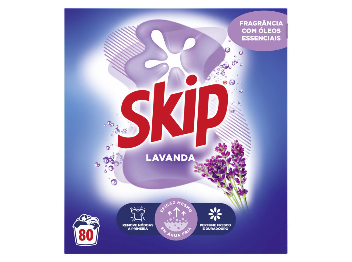 DETERGENTE ROUPA M&Atilde;QUINA P&Atilde;" SKIP LAVANDA 80D