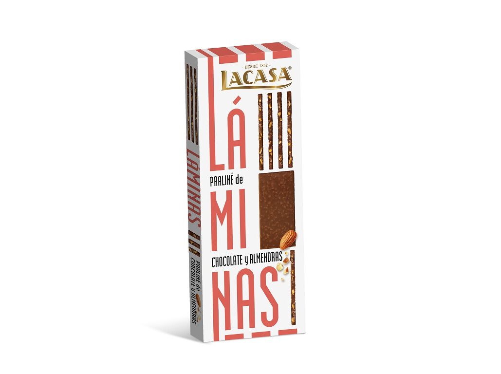 CHOCOLATE LACASA LAMINAS DE AMENDOAS 128G image number 1