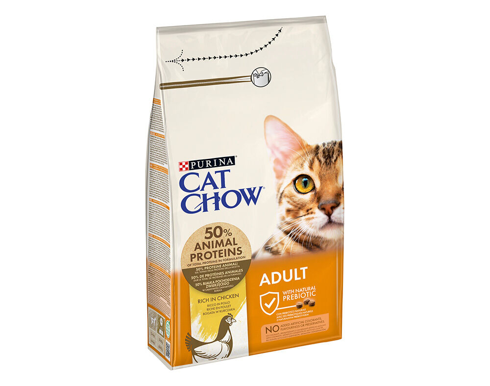 RA&Ccedil;&Atilde;O PARA GATO ADULTO CAT CHOW COM PERU E FRANGO 1.5KG