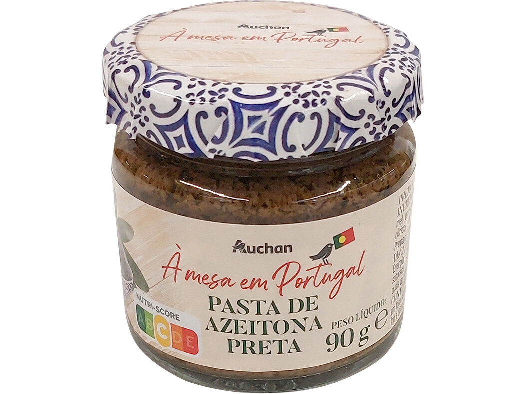 PASTA AZEITONA AUCHAN &Agrave; MESA EM PORTUGAL PRETA 90G image number 0