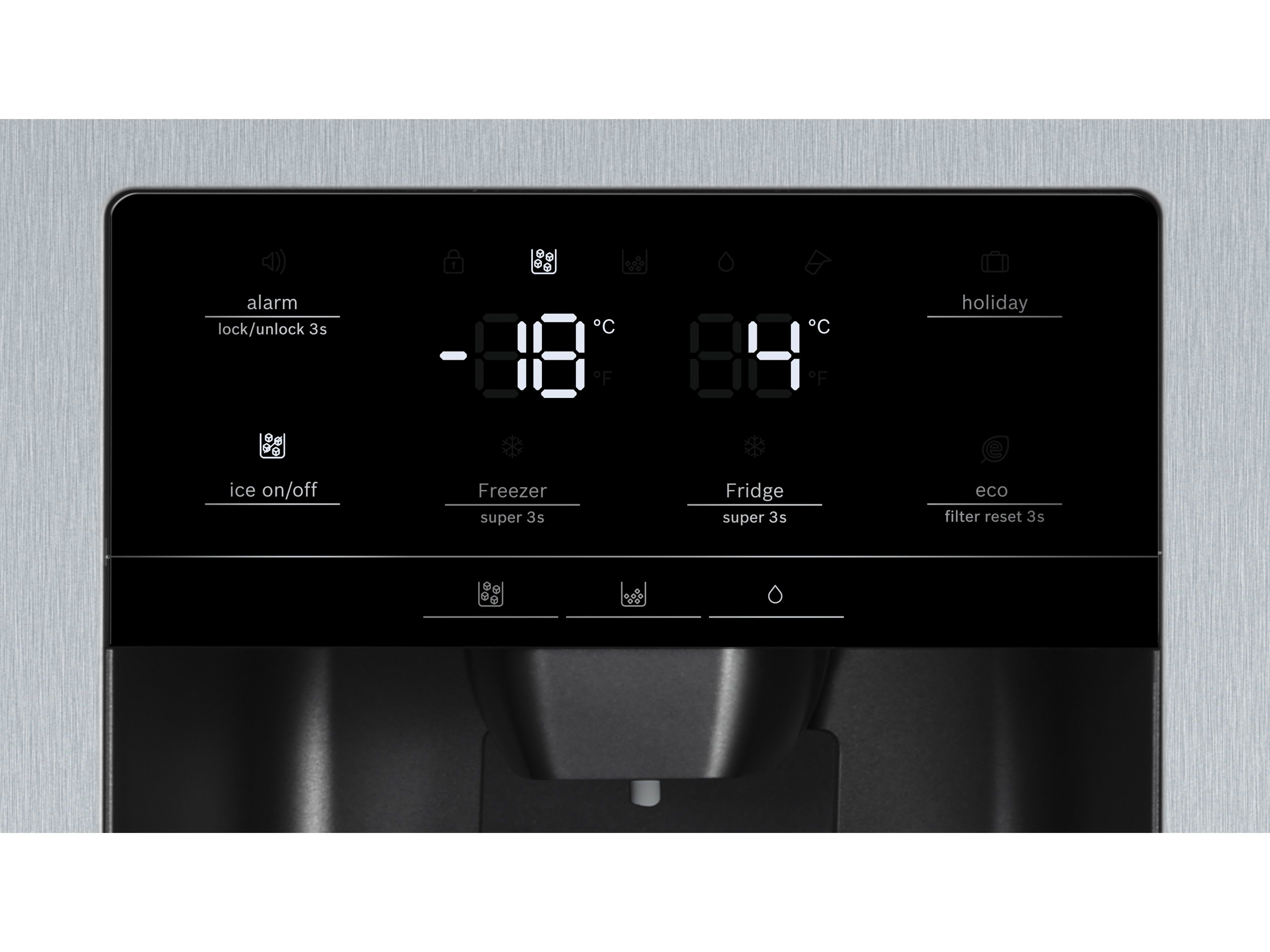 FRIGOR&Iacute;FICO AMERICANO BOSCH KAD93AIDP INOX D 562 L image number 1