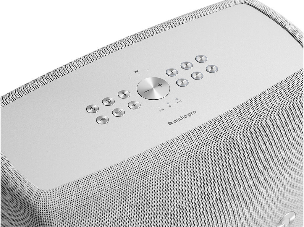 COLUNA WIFI/BT AUDIO PRO A15 CINZA CLARO image number 1