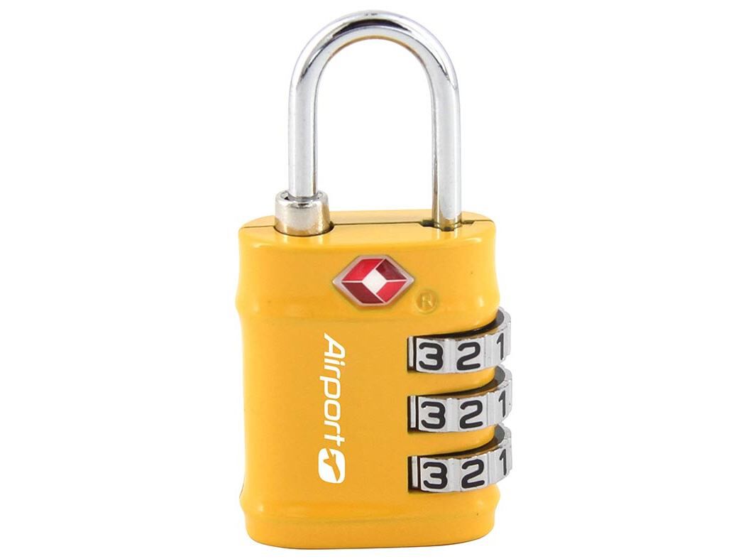 CADEADO TSA AIRPORT COM C&Oacute;DIGO AMARELO image number 0