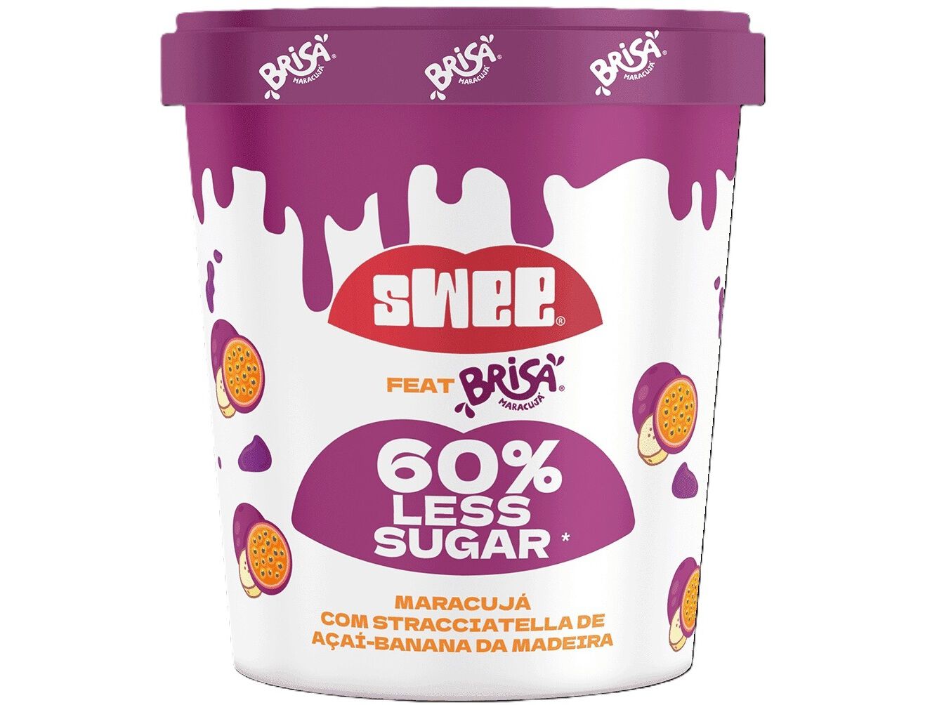 GELADO VEGAN SWEE MARACUJ&Aacute; STRACCIATELLA E A&Ccedil;A&Iacute; 240G