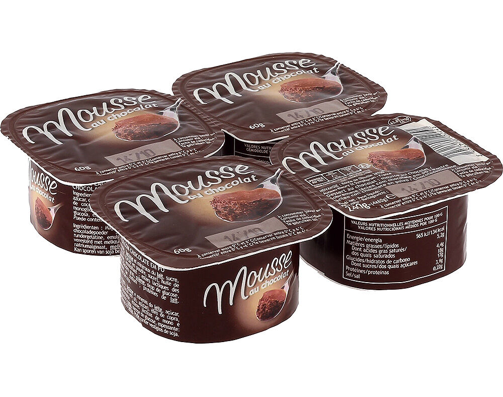 MOUSSE ANDROS CHOCOLATE 4X60G