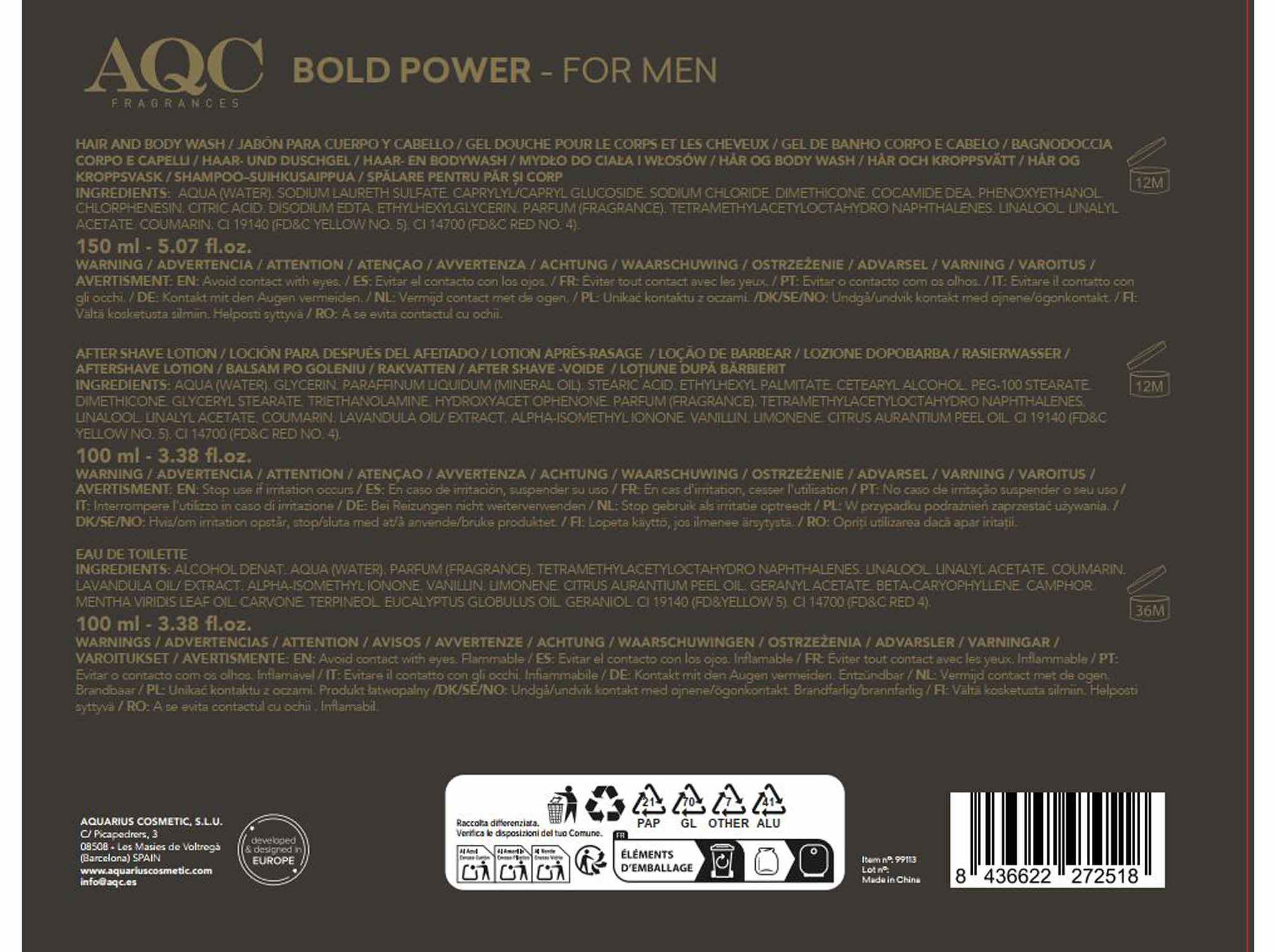 COFFRET AQC FRAGRANCES BOLD POWER image number 1