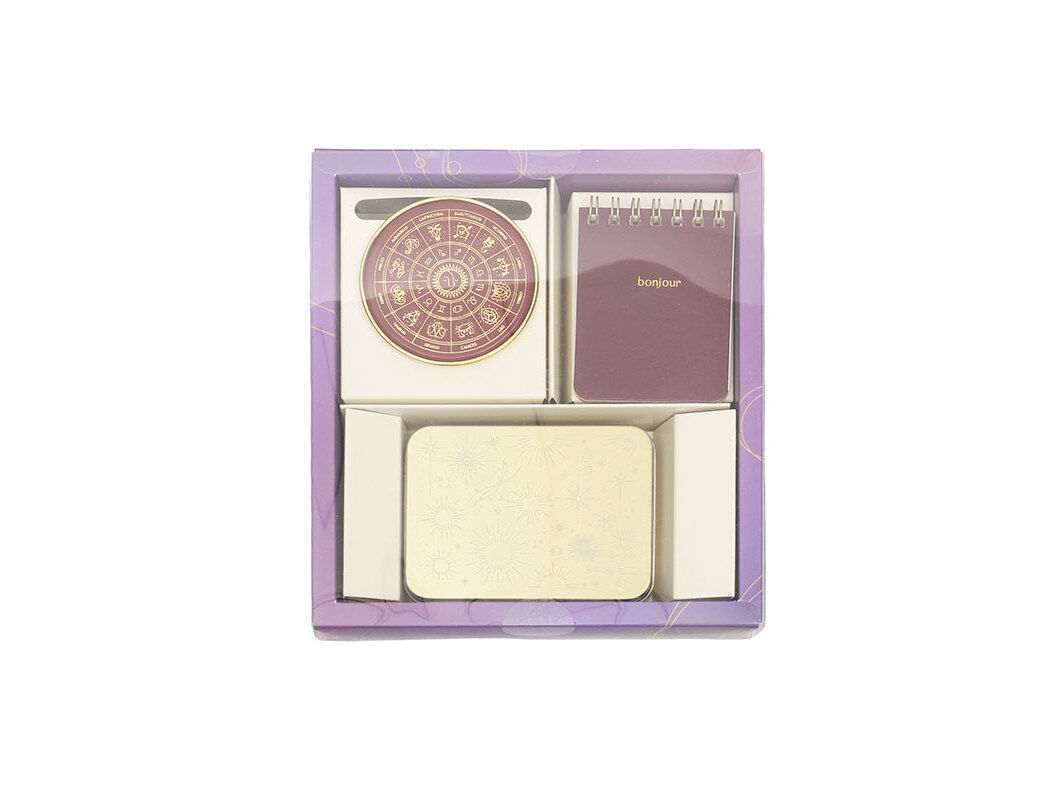 SET AUCHAN CAIXA/ESPELHO/CX METAL