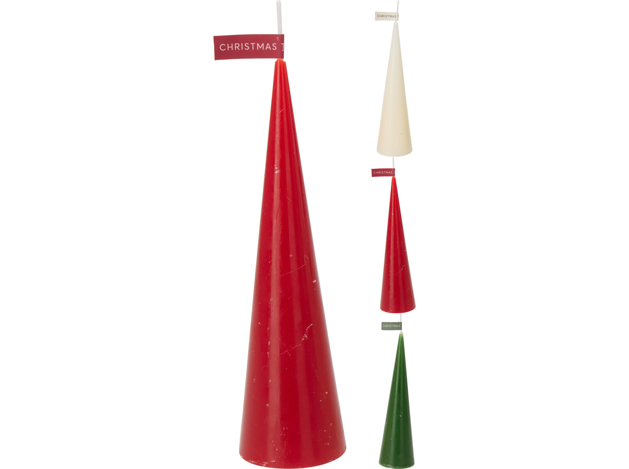 VELA NATAL DE &Aacute;RVORE &Oslash;5.3X20CM CORES SORTIDAS image number 1