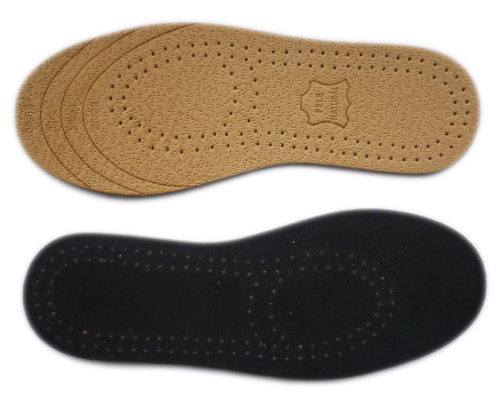 PALMILHA DOM P&Eacute; COURO NATURAL CRIAN&Ccedil;A MULTI-TAMANHOS 28/34