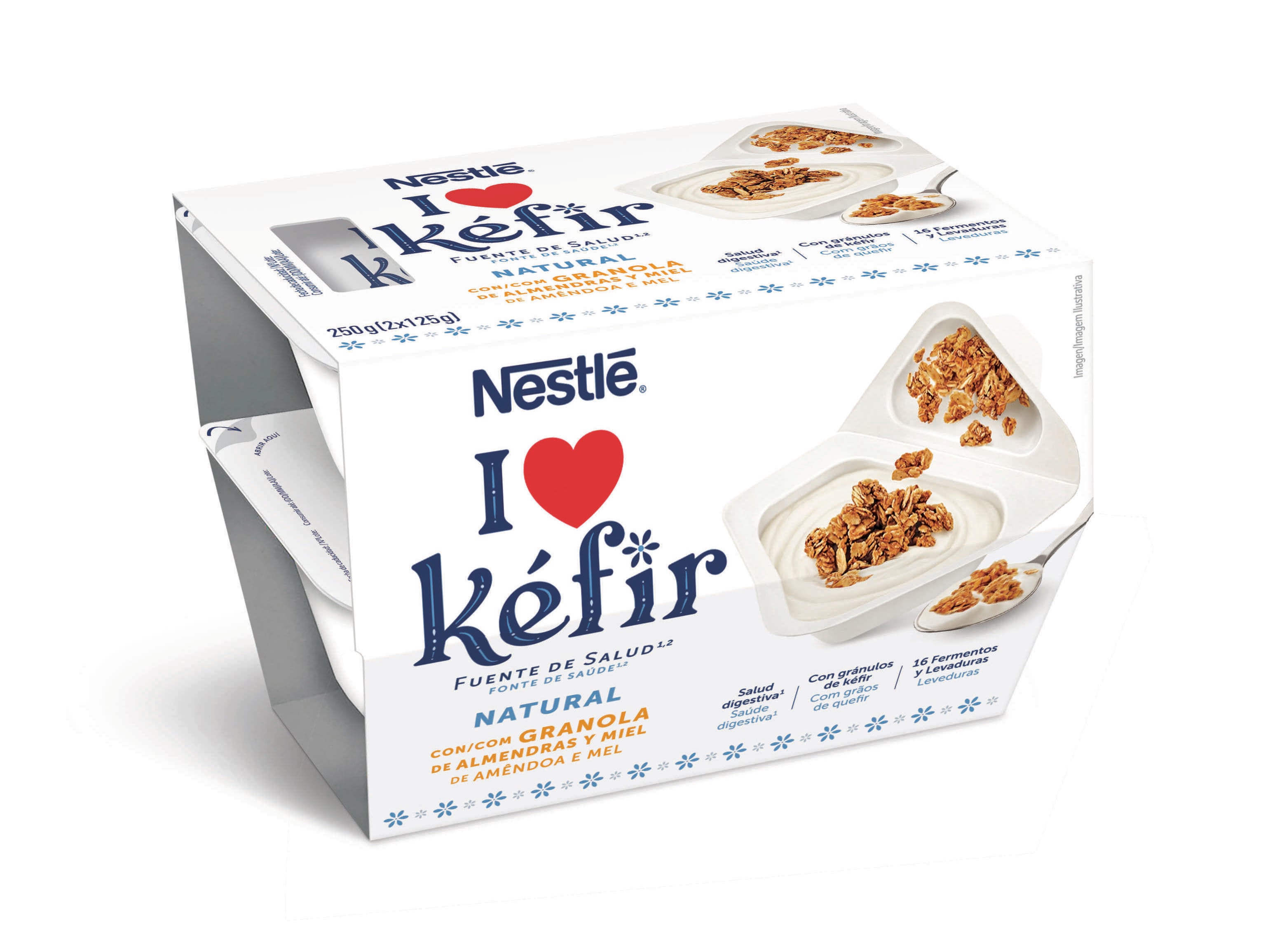 KEFIR NESTL&Eacute; NATURAL COM GRANOLA 2X125G image number 1