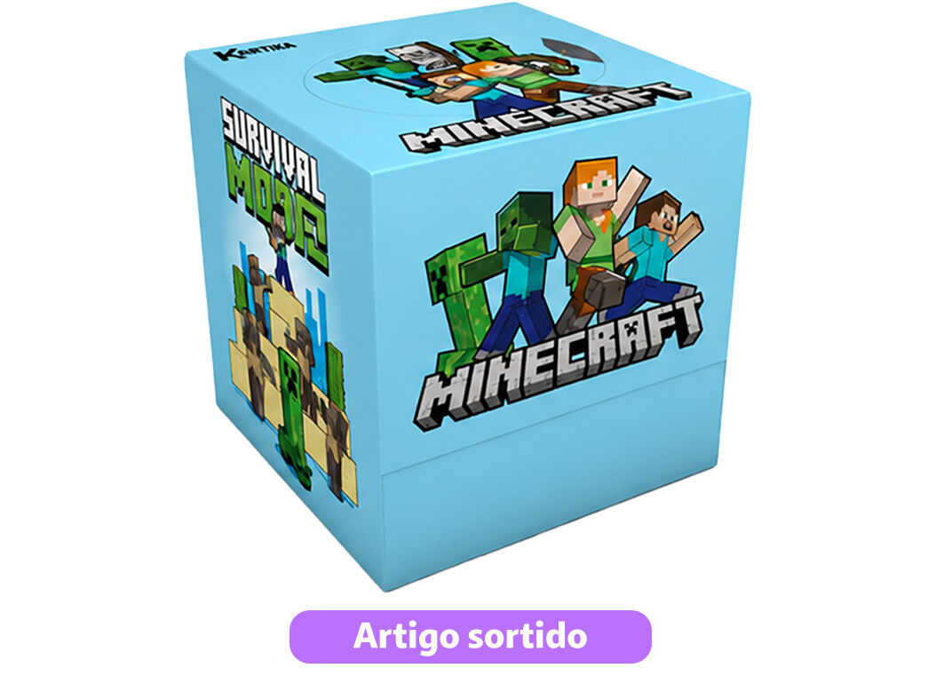LEN&Ccedil;OS FACIAIS KARTIKA MINECRAFT 56UN image number 2