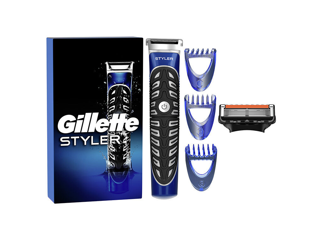 APARADOR DE BARBA 4 EM1 COM 3 PENTES STYLER GILLETTE image number 0