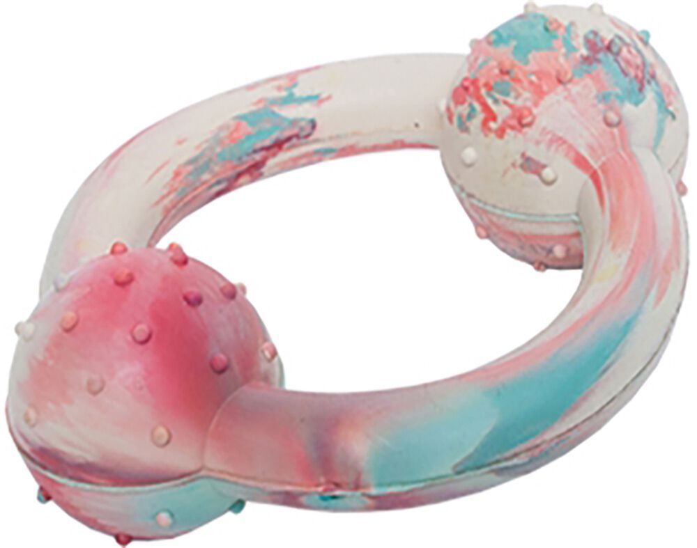 BRINQUEDO PARA C&Atilde;O BRIBON ANEL BORRACHA COM GUIZO